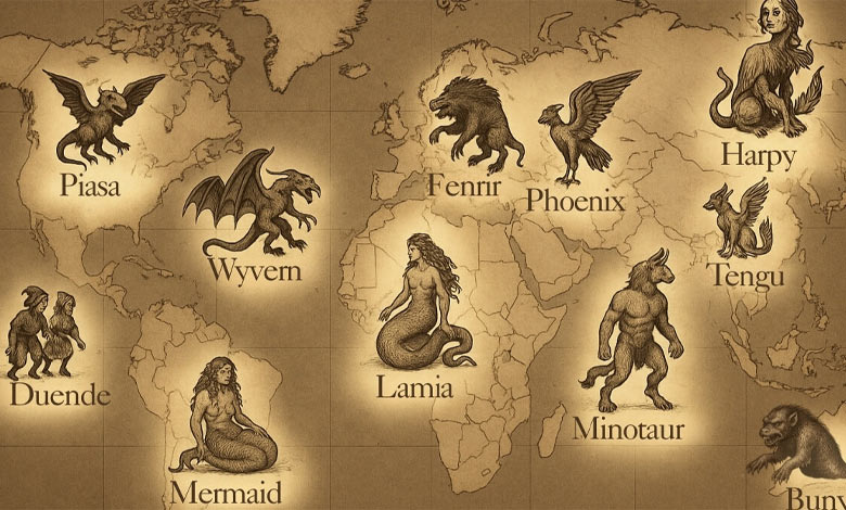 حیوانات اساطیری و افسانه‌ای در فرهنگ‌های مختلف